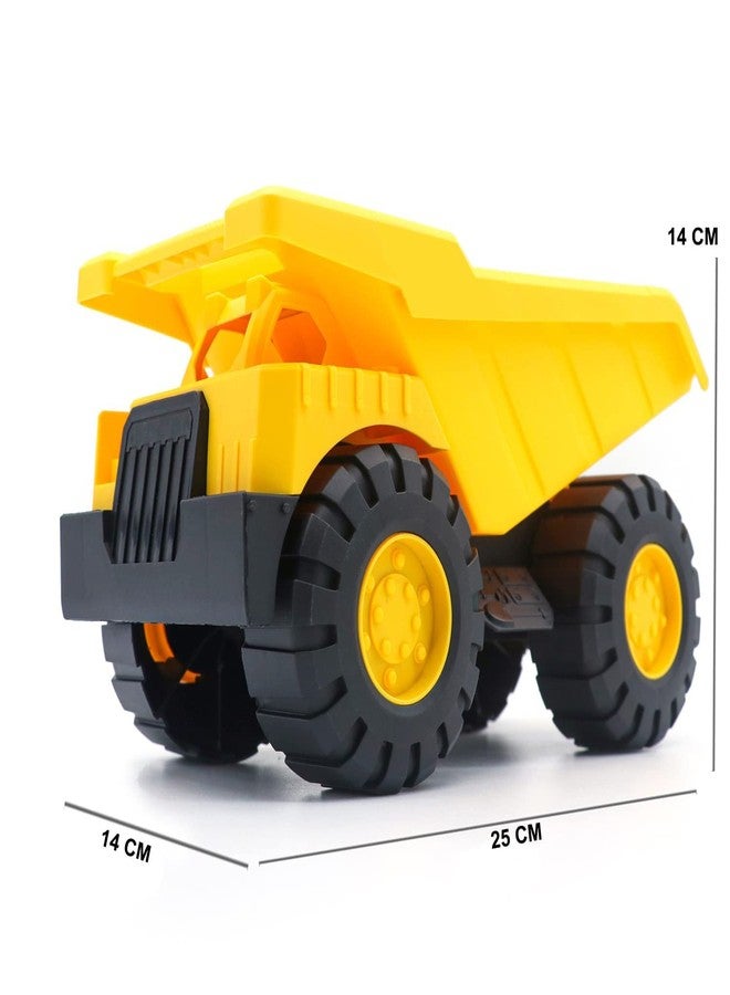 UKAXA New Plastic Unbreakable Dumper Truck Construction Vehicles for Kids Pretend Play Toy Trucks Play Set Building Vehicles Set for Kids (Multi) - Image 2